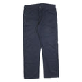 DICKIES Mens Cotton Blend Navy Relaxed Straight Trousers W40 L34 Workwear