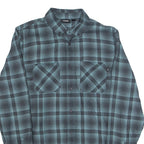VANS Mens Shirt Blue Check Long Sleeve S