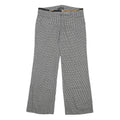 DOLCE & GABBANA Womens Wool Blend Black & White Checked Relaxed Wide-Leg