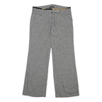 DOLCE & GABBANA Womens Wool Blend Black & White Checked Relaxed Wide-Leg