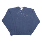 OUTFIT Mens Blue Pullover Sweatshirt L Mendoono Embroidered Logo