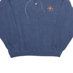 OUTFIT Mens Blue Pullover Sweatshirt L Mendoono Embroidered Logo