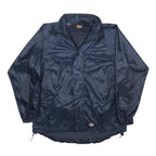DICKIES Mens Navy Blue Zip Jacket Polyester L Lightweight Casual Practical