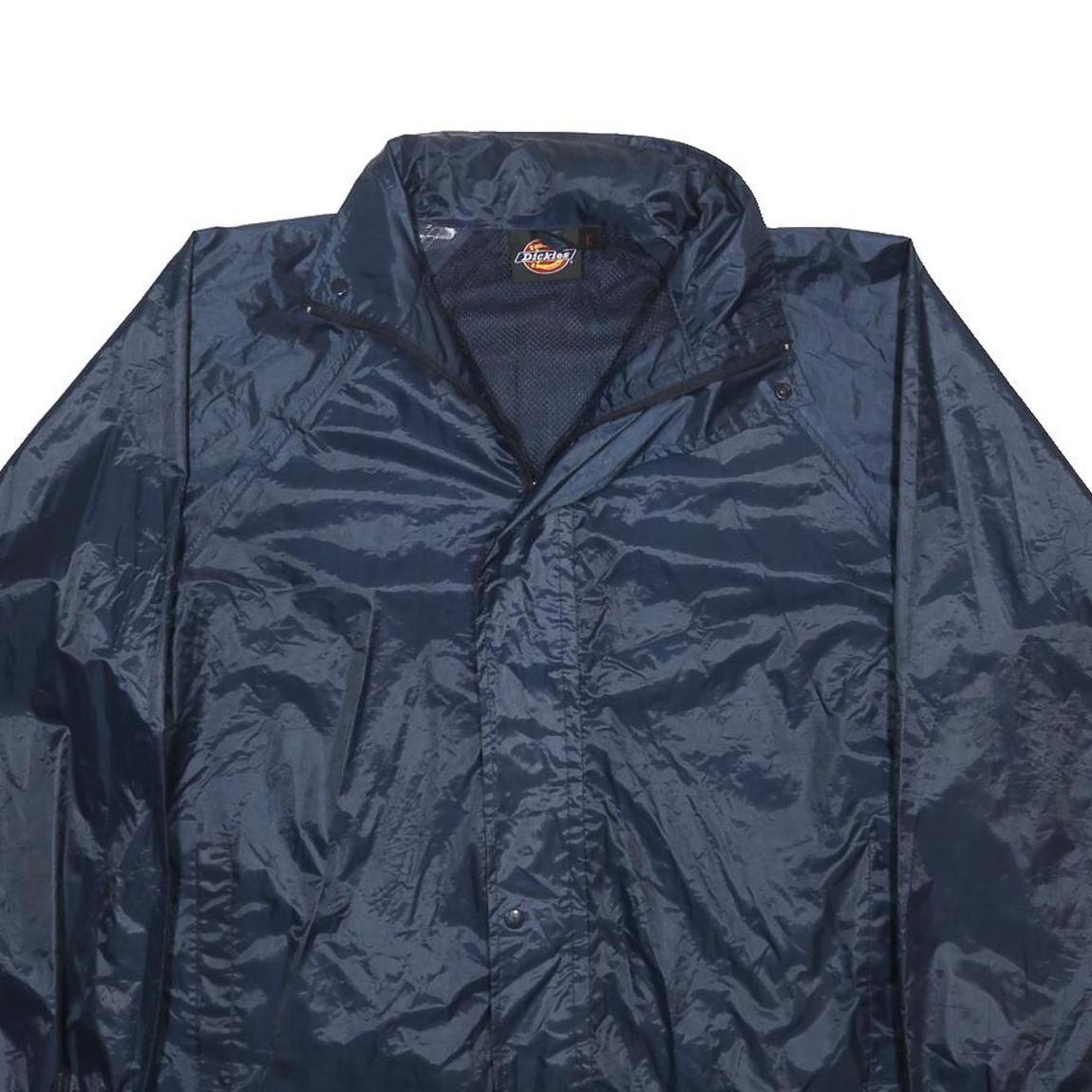 DICKIES Mens Navy Blue Zip Jacket Polyester L Lightweight Casual Practical