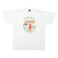 THE BEST Mens White World Lst Margarita Graphic T-Shirt L Short Sleeve Crew Neck