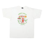 THE BEST Mens White World Lst Margarita Graphic T-Shirt L Short Sleeve Crew Neck
