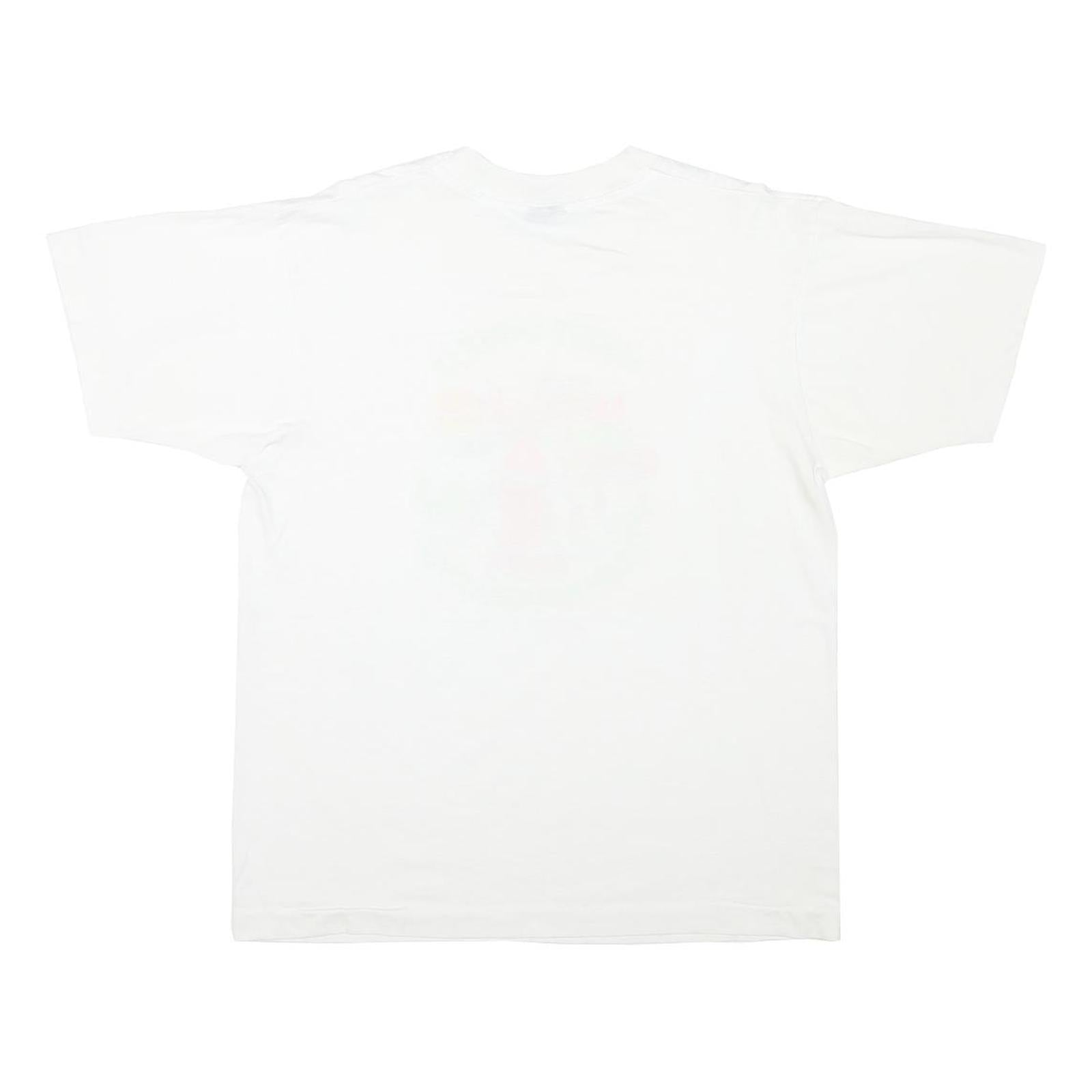 THE BEST Mens White World Lst Margarita Graphic T-Shirt L Short Sleeve Crew Neck