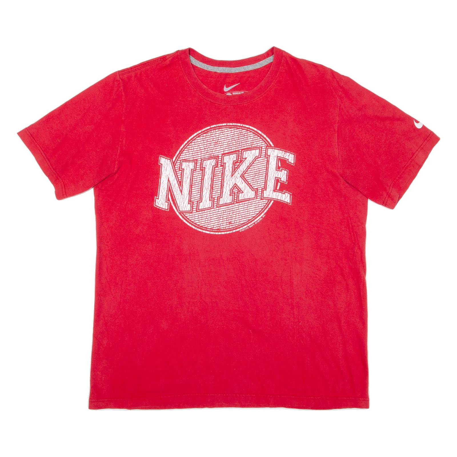 NIKE Mens T-Shirt Red L