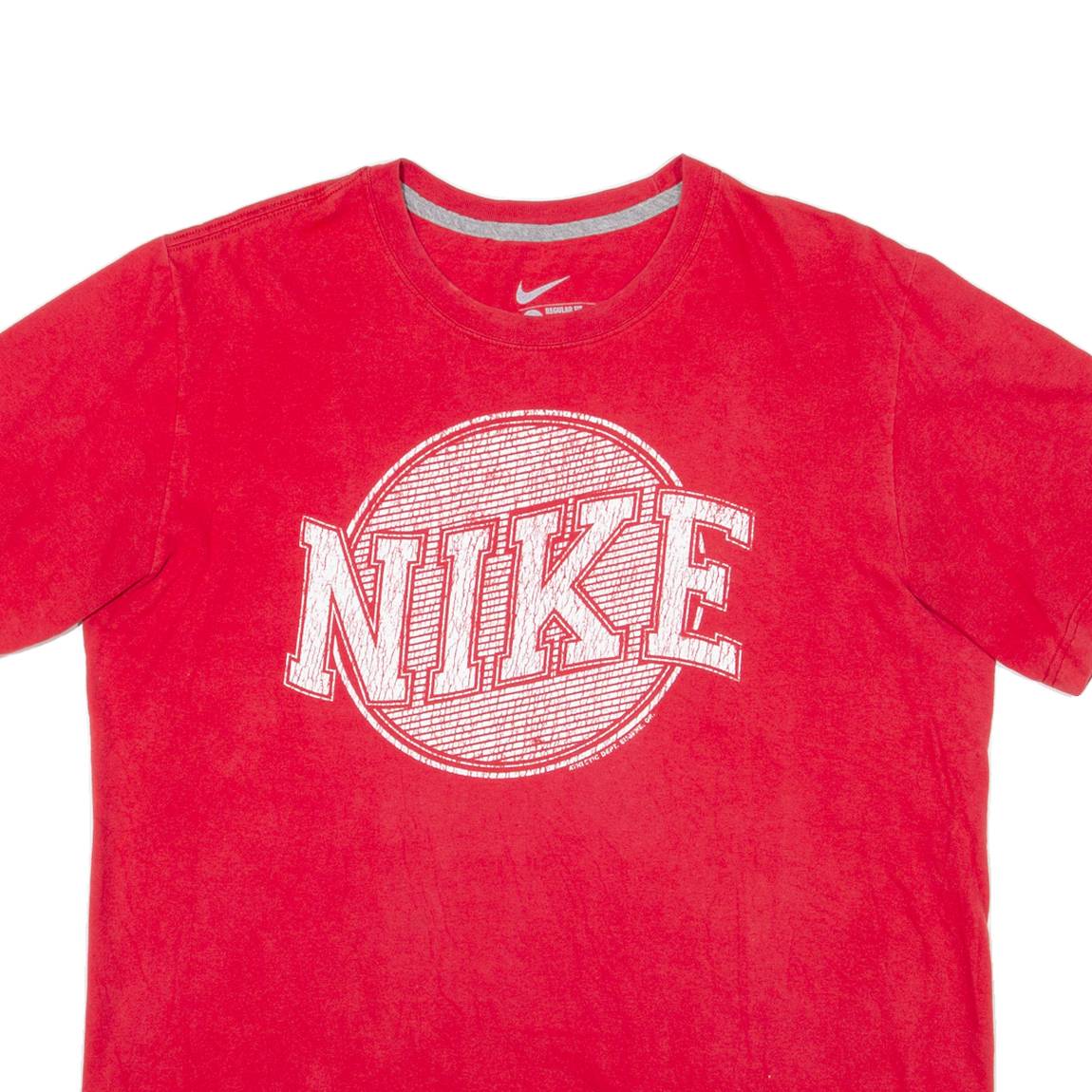 NIKE Mens T-Shirt Red L