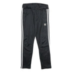 ADIDAS Mens Joggers Black & White Slim Tapered XS W28 L28 Cotton Blend