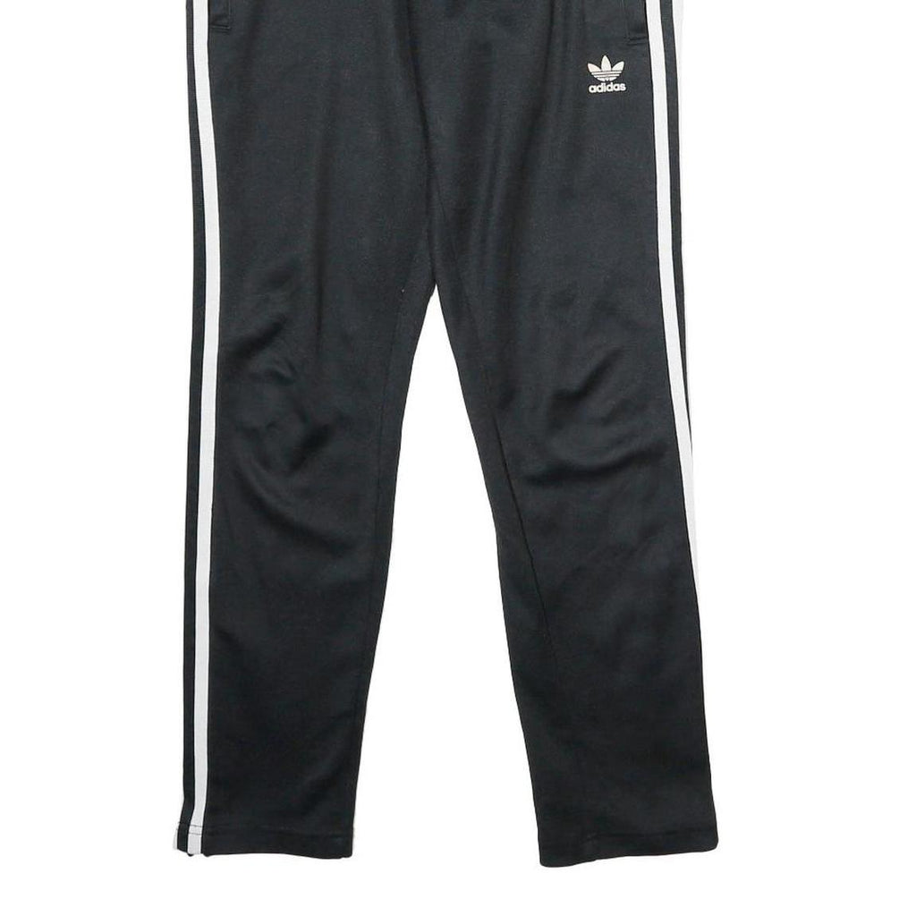 ADIDAS Mens Joggers Black & White Slim Tapered XS W28 L28 Cotton Blend