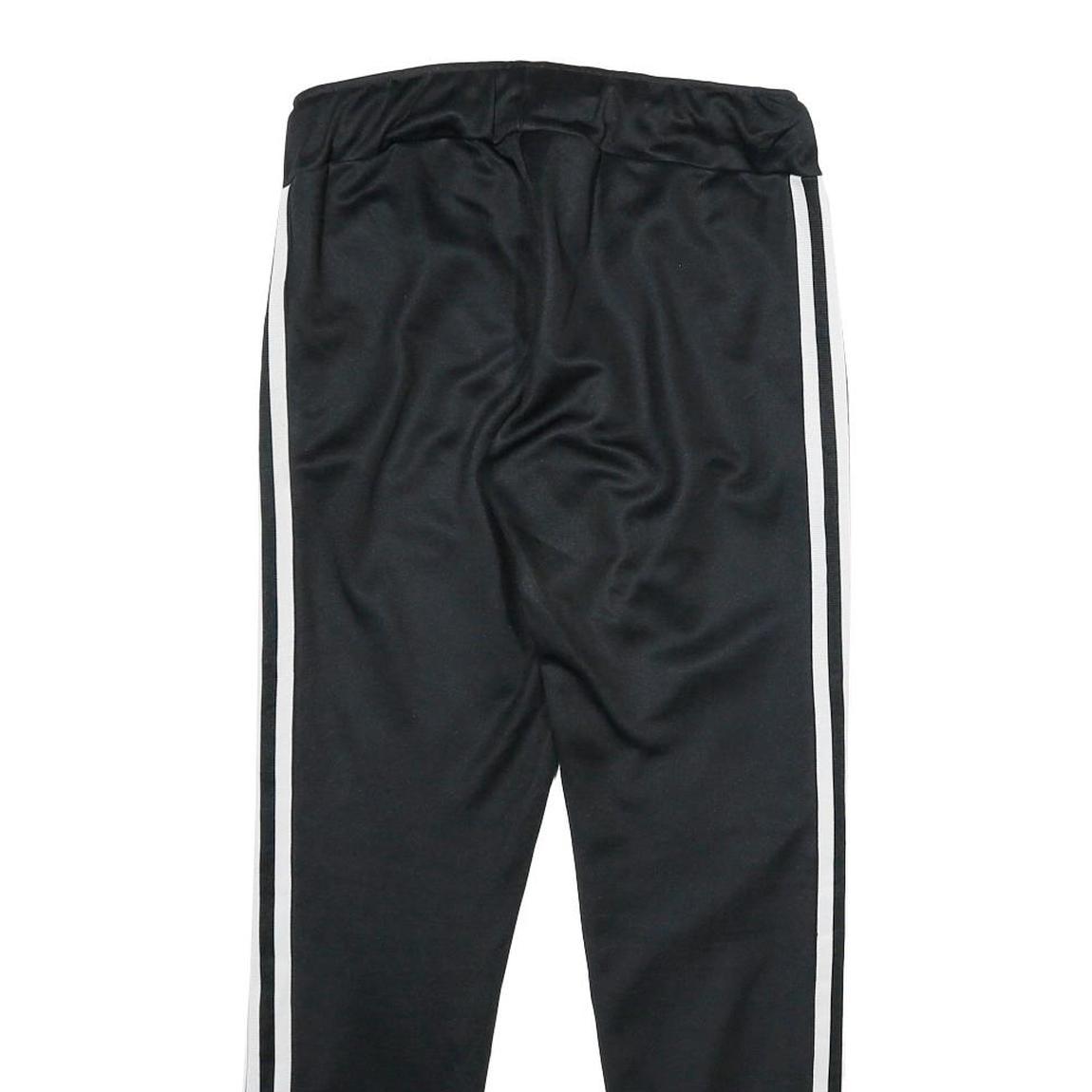 ADIDAS Mens Joggers Black & White Slim Tapered XS W28 L28 Cotton Blend