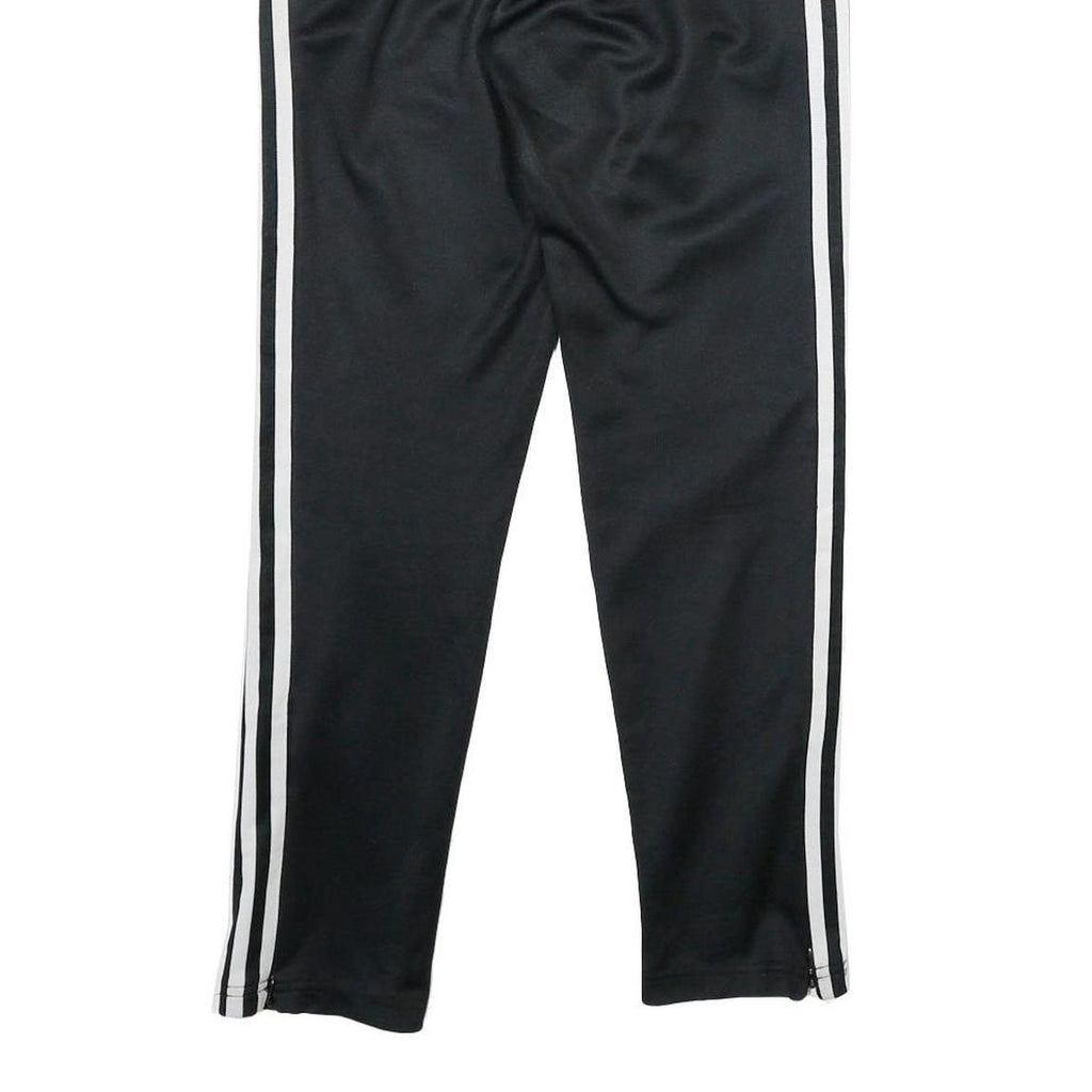ADIDAS Mens Joggers Black & White Slim Tapered XS W28 L28 Cotton Blend