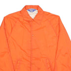 RAINBOW SPORTSWEAR Mens Orange Jacket S Polyester Button Plain Lightweight