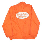 RAINBOW SPORTSWEAR Mens Orange Jacket S Polyester Button Plain Lightweight