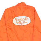 RAINBOW SPORTSWEAR Mens Orange Jacket S Polyester Button Plain Lightweight