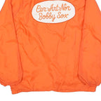 RAINBOW SPORTSWEAR Mens Orange Jacket S Polyester Button Plain Lightweight