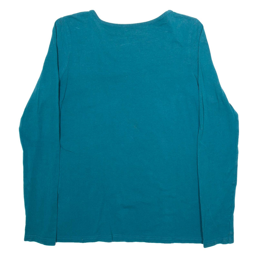 ESMARA Womens T-Shirt Green Long Sleeve M