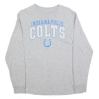 MAJESTIC Mens Grey Indianapolis Colts Long Sleeve Crew Neck T-Shirt M Cotton