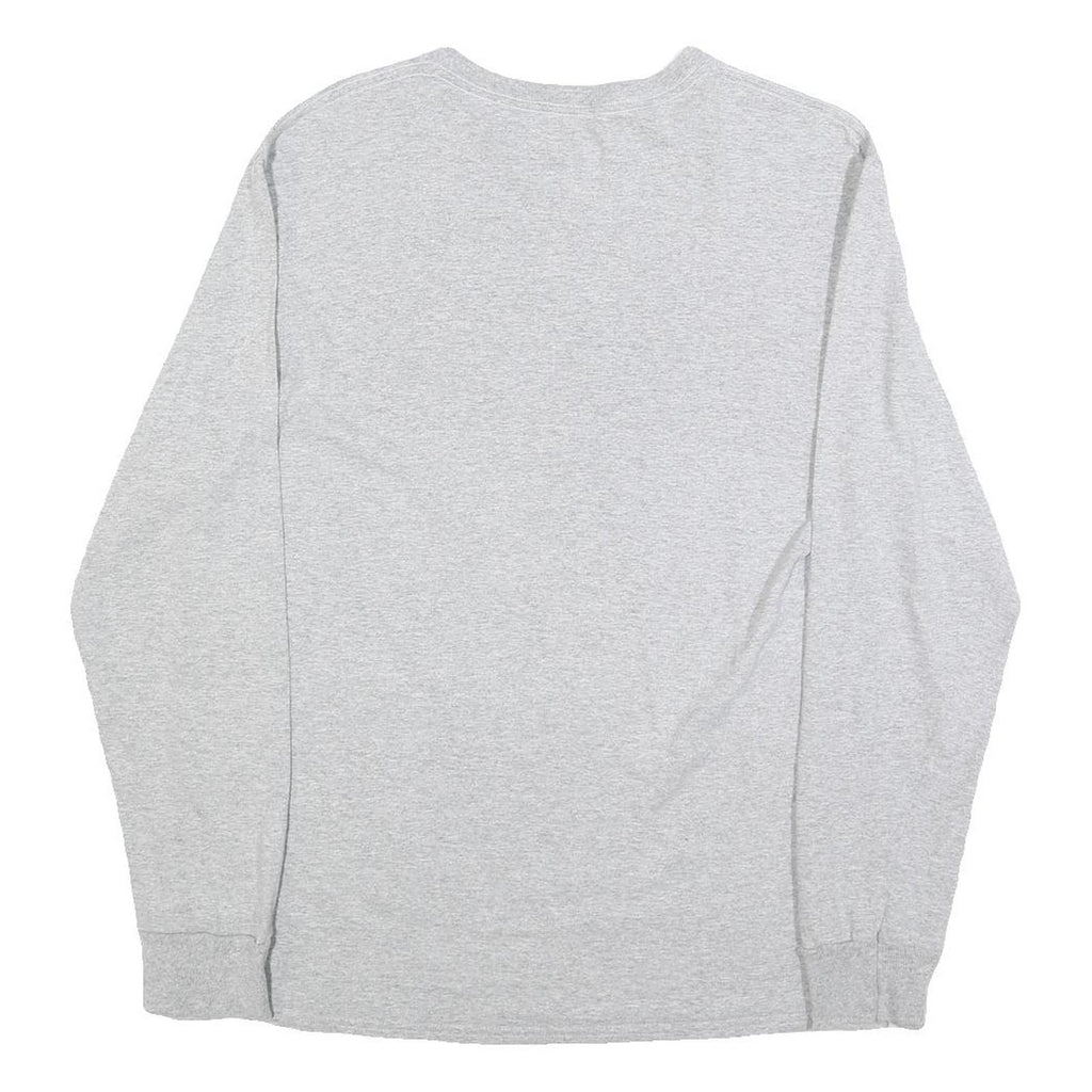 MAJESTIC Mens Grey Indianapolis Colts Long Sleeve Crew Neck T-Shirt M Cotton