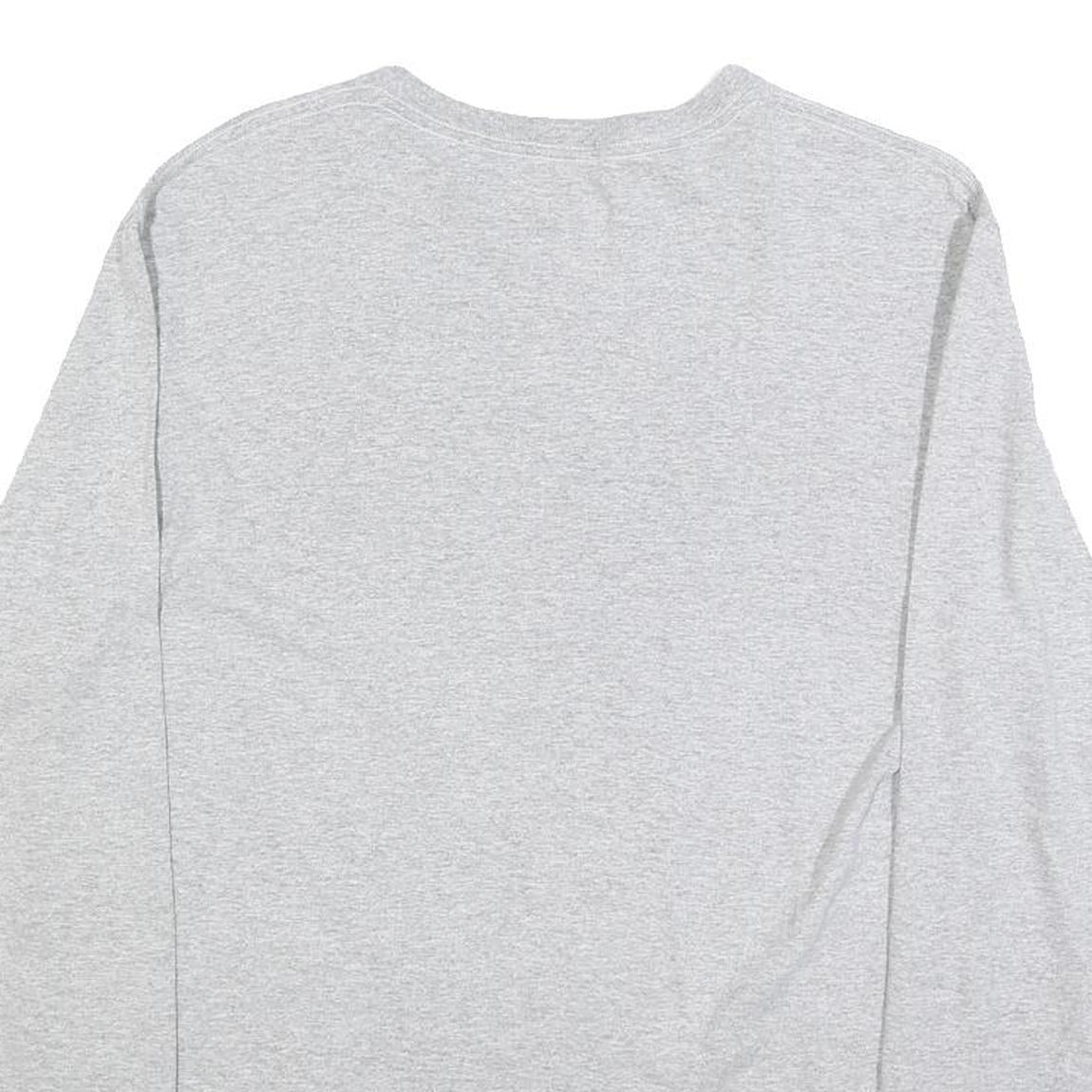 MAJESTIC Mens Grey Indianapolis Colts Long Sleeve Crew Neck T-Shirt M Cotton