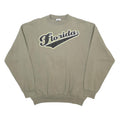 TULTEX Mens Beige Florida Crew Neck XL Cotton Blend Sweatshirt Casual Wear