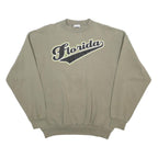TULTEX Mens Beige Florida Crew Neck XL Cotton Blend Sweatshirt Casual Wear