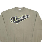 TULTEX Mens Beige Florida Crew Neck XL Cotton Blend Sweatshirt Casual Wear