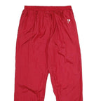 PRO PLAYER Mens Joggers Red XL W32 L32 Nylon Regular Tapered Drawstring