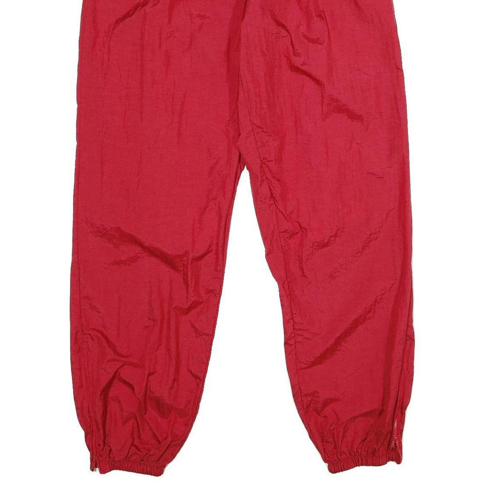 PRO PLAYER Mens Joggers Red XL W32 L32 Nylon Regular Tapered Drawstring