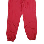PRO PLAYER Mens Joggers Red XL W32 L32 Nylon Regular Tapered Drawstring