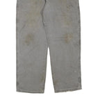 DICKIES Mens Grey Regular Straight Denim Cotton Blend Light W40 L30 Workwear