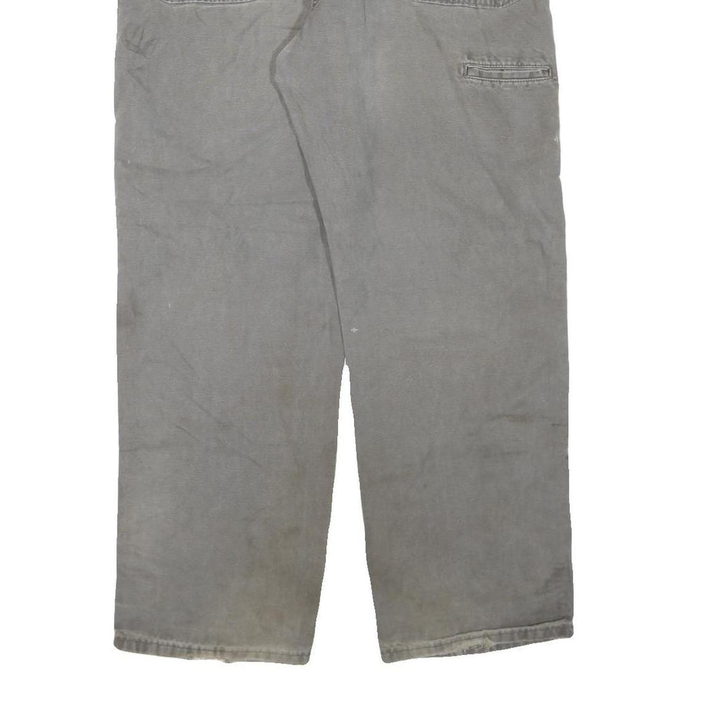 DICKIES Mens Grey Regular Straight Denim Cotton Blend Light W40 L30 Workwear