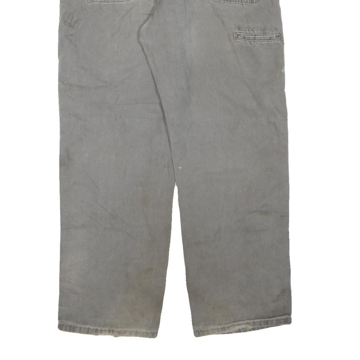 DICKIES Mens Grey Regular Straight Denim Cotton Blend Light W40 L30 Workwear