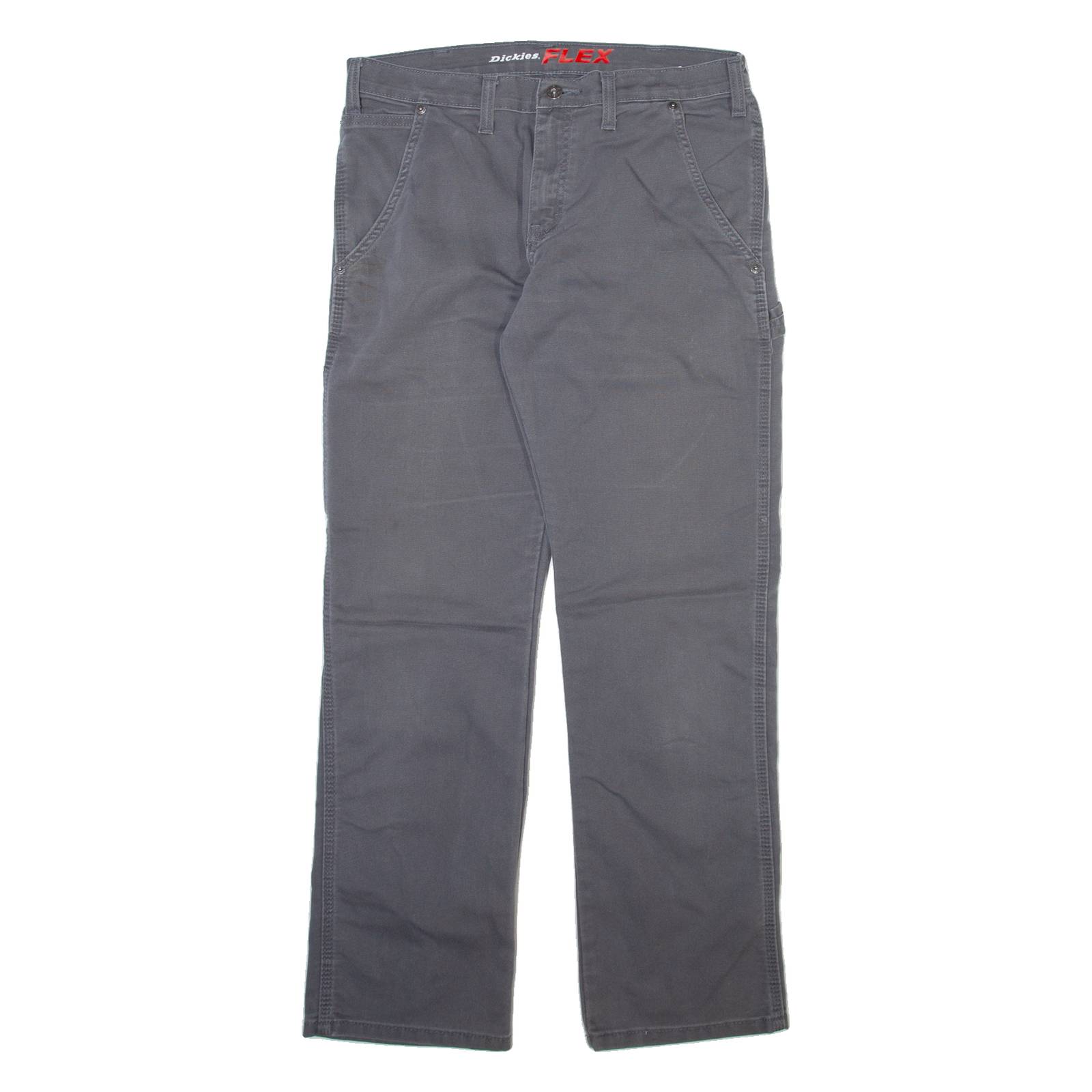 DICKIES Carpenter Womens Trousers Grey Regular Straight W32 L32