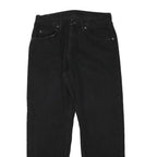 WRANGLER Mens Black Regular Fit Straight Leg Denim Jeans W31 L30 Comfortable