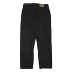 WRANGLER Mens Black Regular Fit Straight Leg Denim Jeans W31 L30 Comfortable