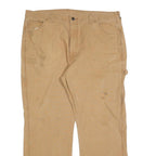 DICKIES Mens Cotton Blend Beige Relaxed Straight Trousers W38 L30 Workwear