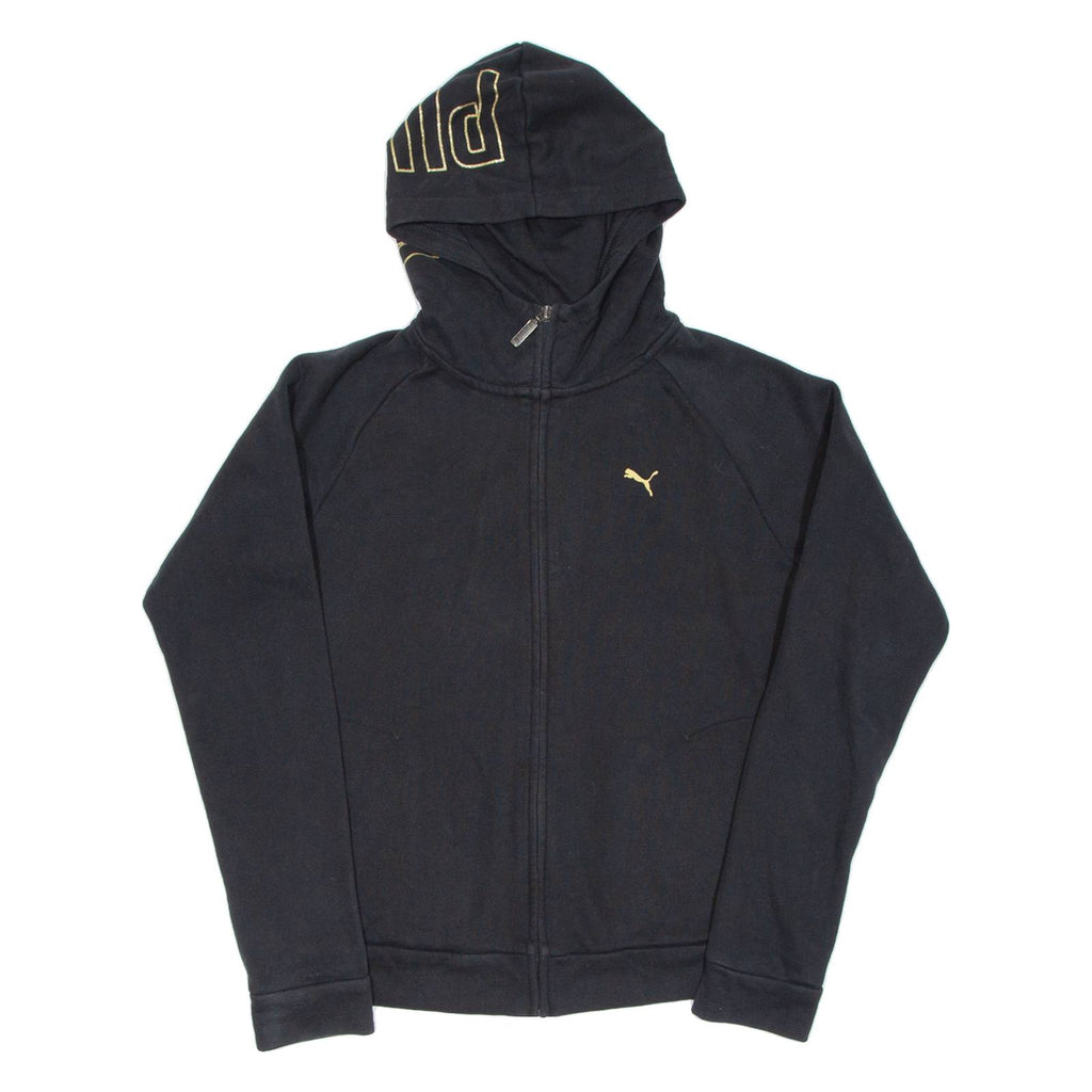 PUMA Womens Black Hoodie Full Zip M