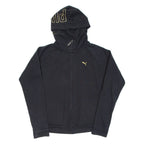 PUMA Womens Black Hoodie Full Zip M