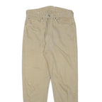 LEVI'S Mens Jeans Beige Relaxed Straight Denim W30 L29 Classic Cotton Blend Zip