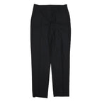 DKNY Mens Wool Blend Black Regular Straight Trousers W32 L31 Classic Fit Zip