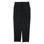 DKNY Mens Wool Blend Black Regular Straight Trousers W32 L31 Classic Fit Zip