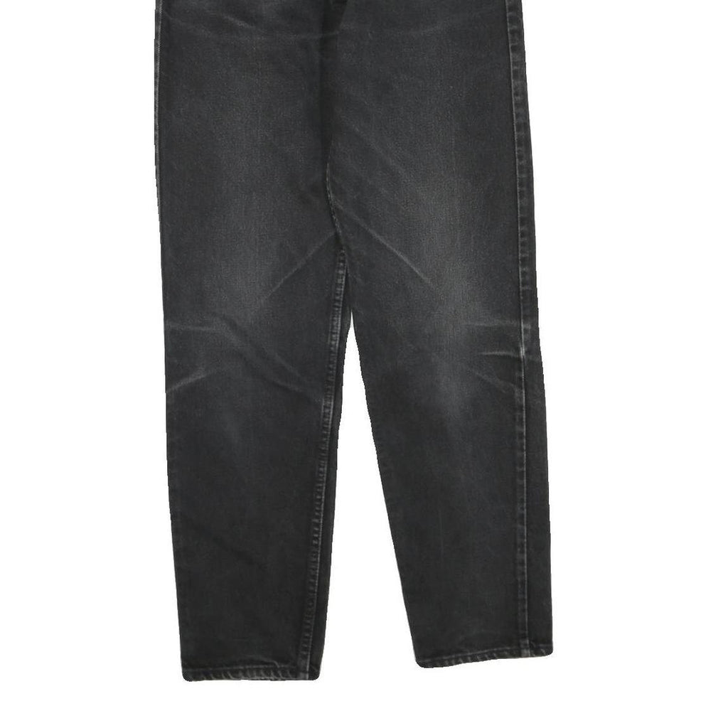 LEVI'S Womens Regular Fit Black Jeans Denim W30 L33 Classic Style Zip Closure