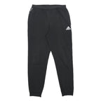 ADIDAS Womens Joggers Black & White Cotton Blend Regular Tapered M W28 L27 Logo