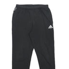 ADIDAS Womens Joggers Black & White Cotton Blend Regular Tapered M W28 L27 Logo