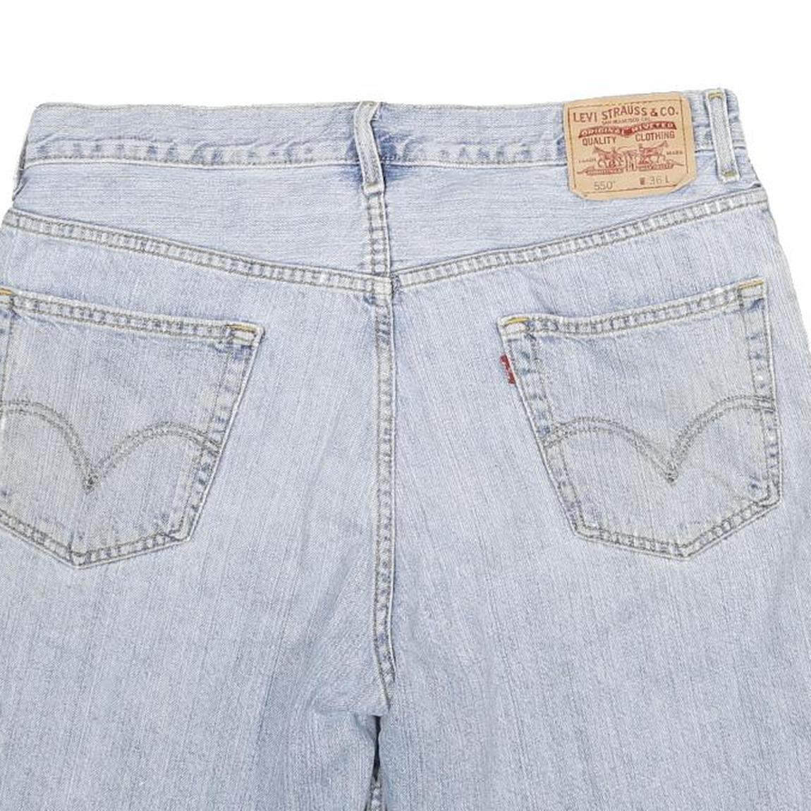 LEVI'S Mens Denim Blue Casual Shorts XL W36 Classic Cotton Blend