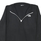 THE NORTH FACE Womens Black Zip Jacket XL Cotton Blend Plain Classic Outdoor