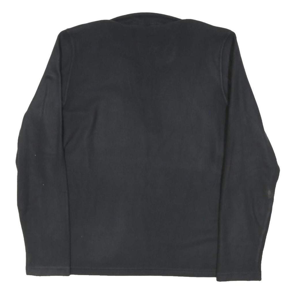 THE NORTH FACE Womens Black Zip Jacket XL Cotton Blend Plain Classic Outdoor
