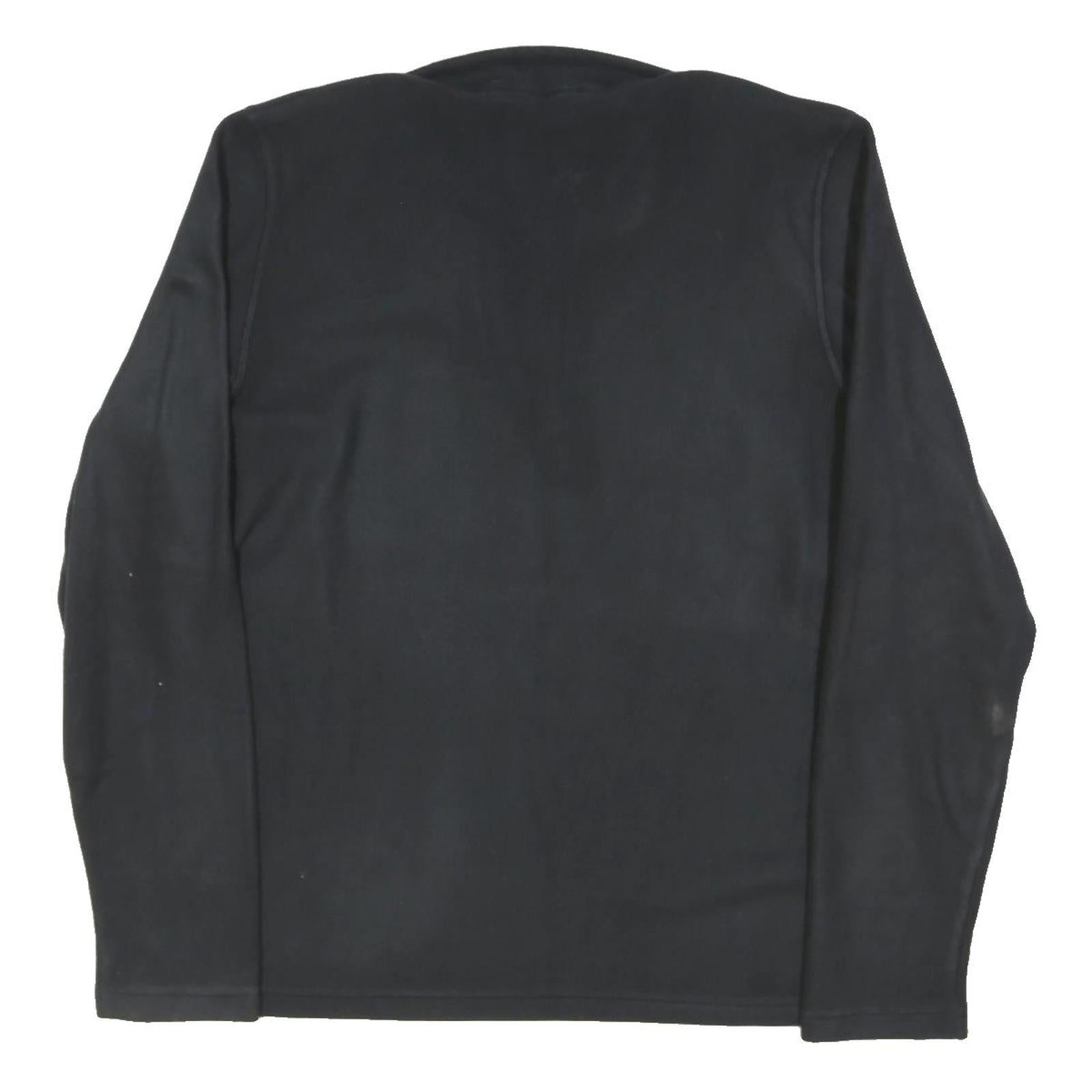 THE NORTH FACE Womens Black Zip Jacket XL Cotton Blend Plain Classic Outdoor